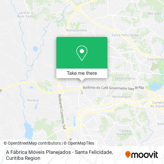 A Fábrica Móveis Planejados - Santa Felicidade map