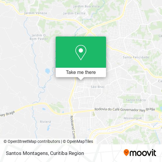 Santos Montagens map