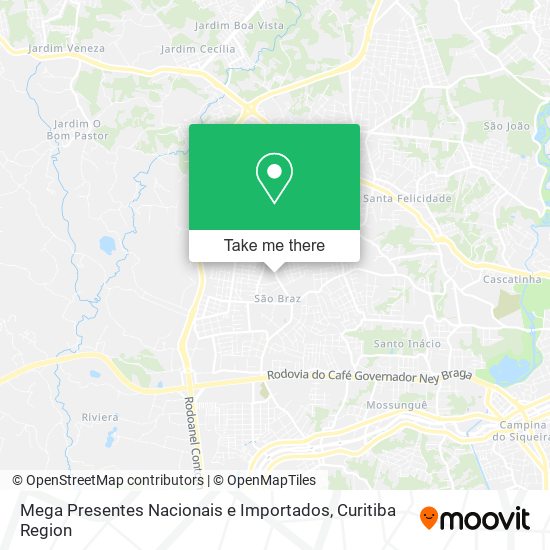 Mapa Mega Presentes Nacionais e Importados