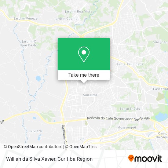 Willian da Silva Xavier map