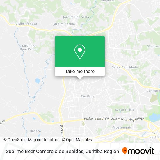 Sublime Beer Comercio de Bebidas map