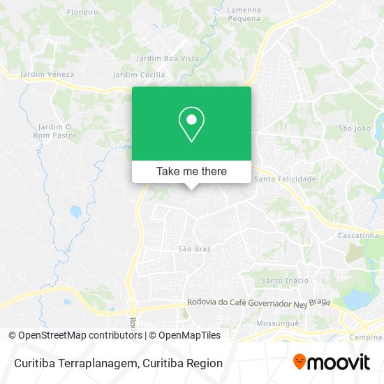 Curitiba Terraplanagem map