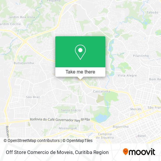 Off Store Comercio de Moveis map