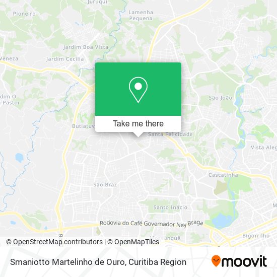Smaniotto Martelinho de Ouro map