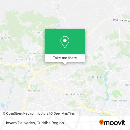 Jovem Deliveries map