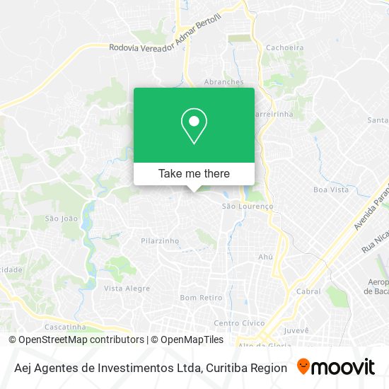 Mapa Aej Agentes de Investimentos Ltda