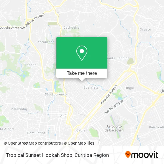 Tropical Sunset Hookah Shop map