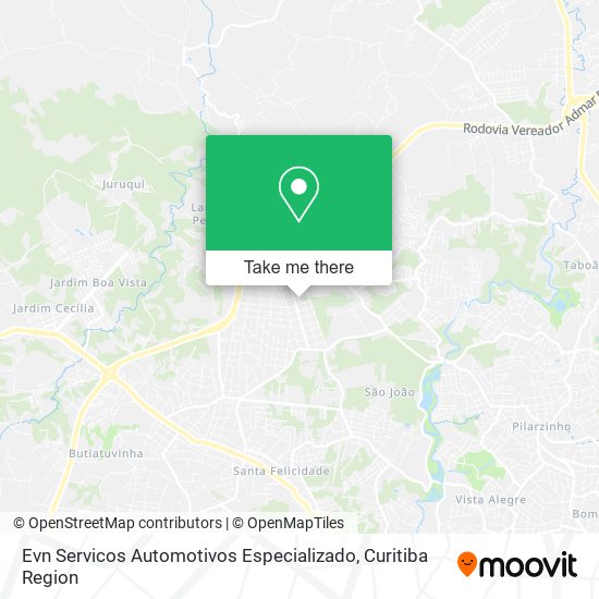 Mapa Evn Servicos Automotivos Especializado