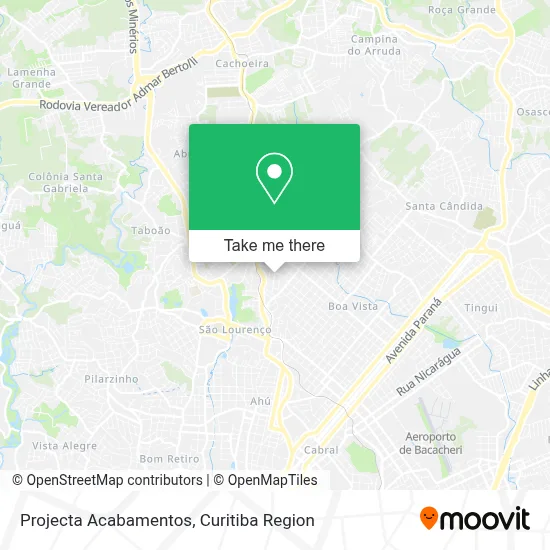 Projecta Acabamentos map