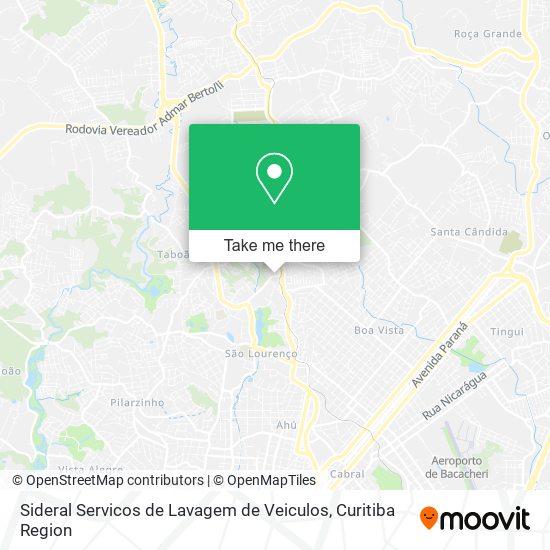 Sideral Servicos de Lavagem de Veiculos map