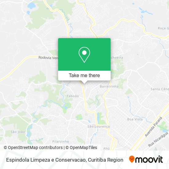 Espindola Limpeza e Conservacao map