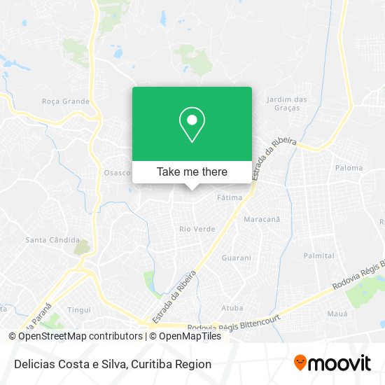 Delicias Costa e Silva map