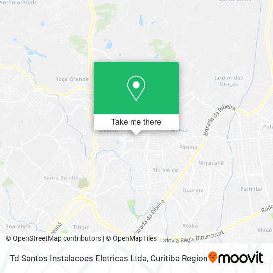 Td Santos Instalacoes Eletricas Ltda map