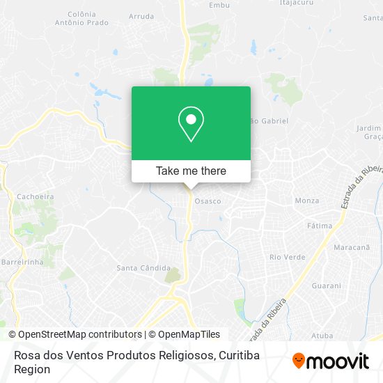 Rosa dos Ventos Produtos Religiosos map