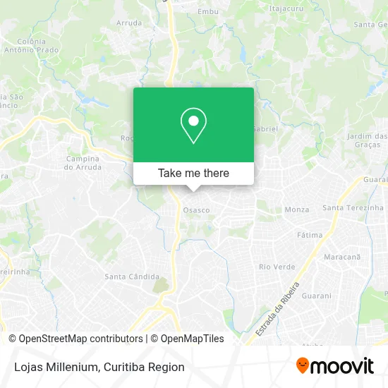 Lojas Millenium map