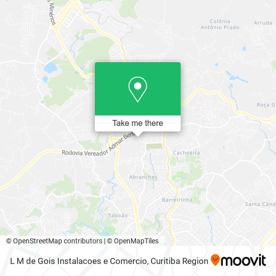 L M de Gois Instalacoes e Comercio map