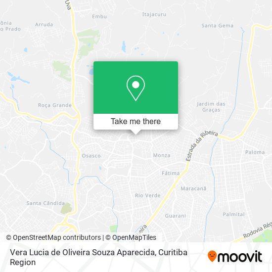 Mapa Vera Lucia de Oliveira Souza Aparecida