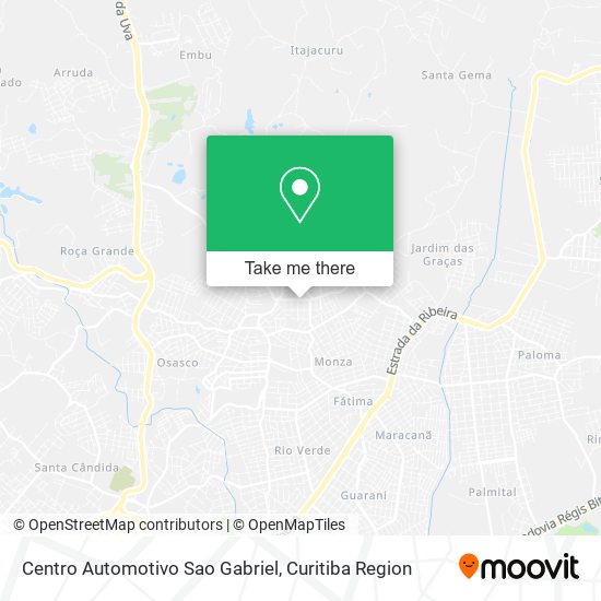 Mapa Centro Automotivo Sao Gabriel