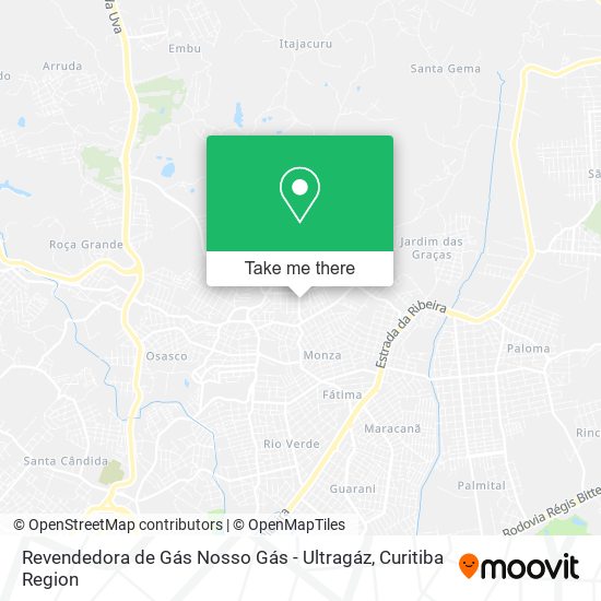 Revendedora de Gás Nosso Gás - Ultragáz map