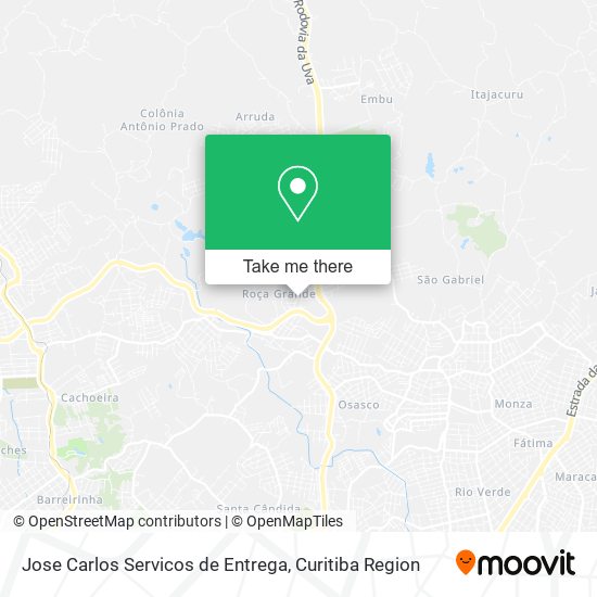 Jose Carlos Servicos de Entrega map