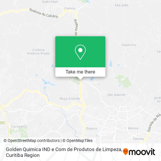 Golden Química IND e Com de Produtos de Limpeza map