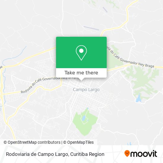 Rodoviaria de Campo Largo map