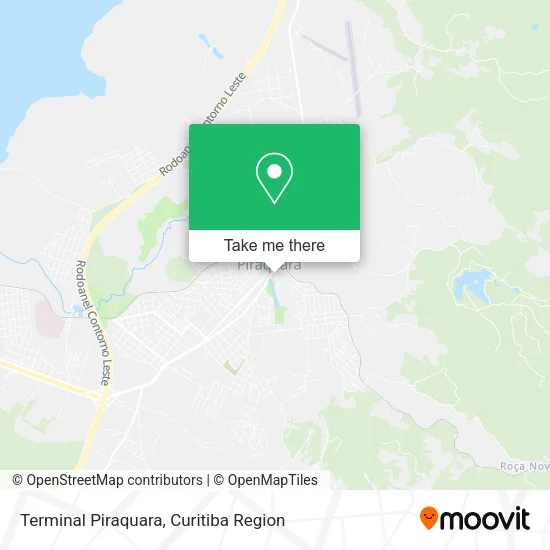 Terminal Piraquara map