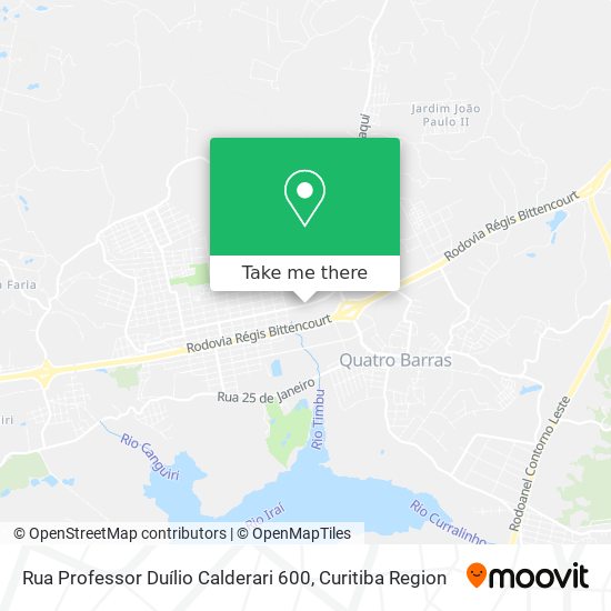 Rua Professor Duílio Calderari 600 map