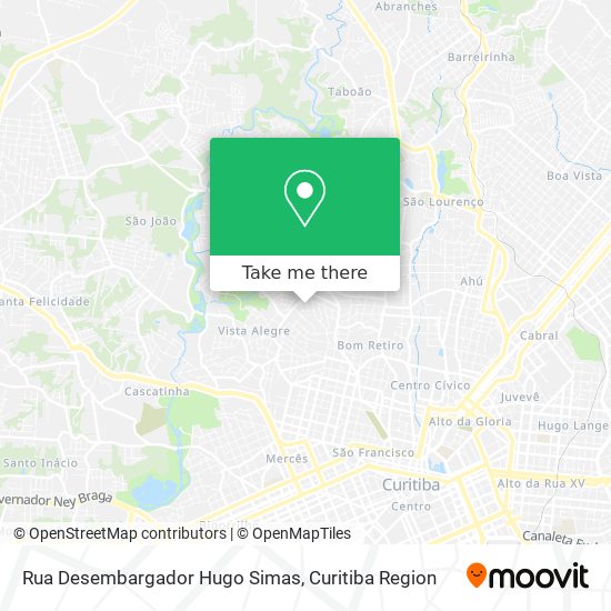 Rua Desembargador Hugo Simas map