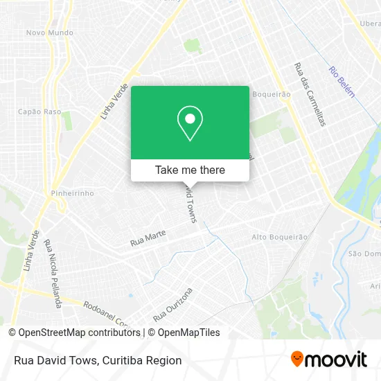 Rua David Tows map