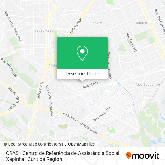 CRAS - Centro de Referência de Assistência Social Xapinhal map