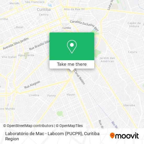 Mapa Laboratório de Mac - Labcom (PUCPR)