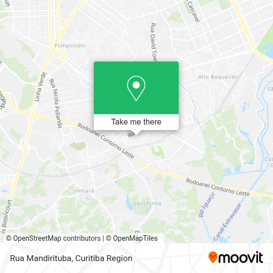 Rua Mandirituba map