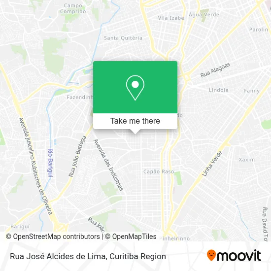 Rua José Alcides de Lima map