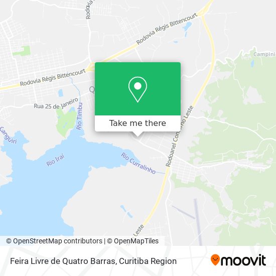 Feira Livre de Quatro Barras map