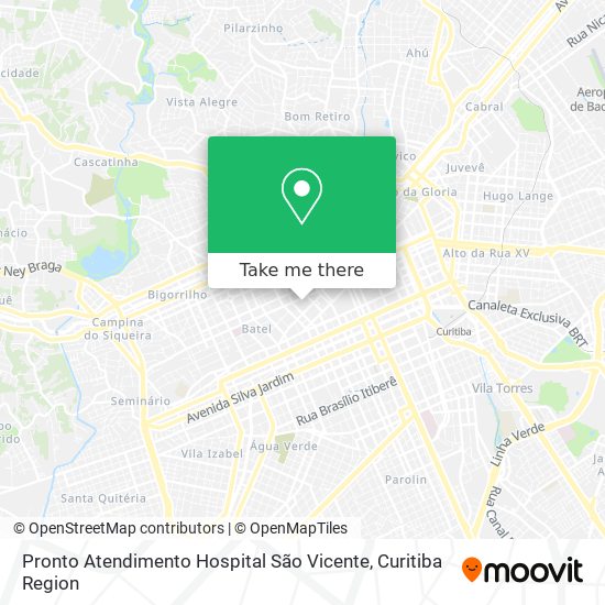 Pronto Atendimento Hospital São Vicente map