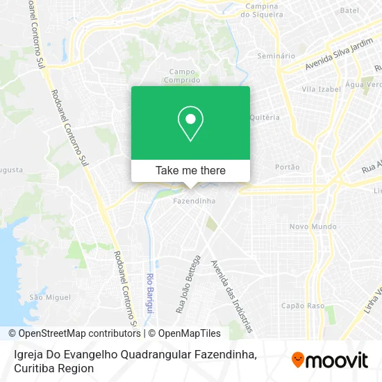 Igreja Do Evangelho Quadrangular Fazendinha map