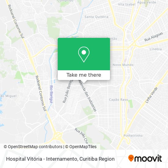 Hospital Vitória - Internamento map