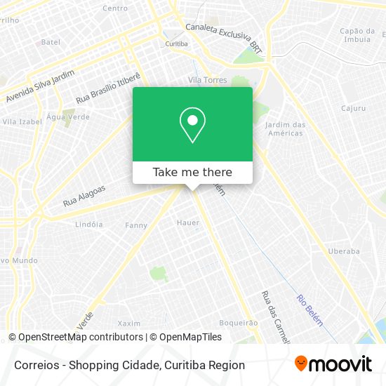 Correios - Shopping Cidade map