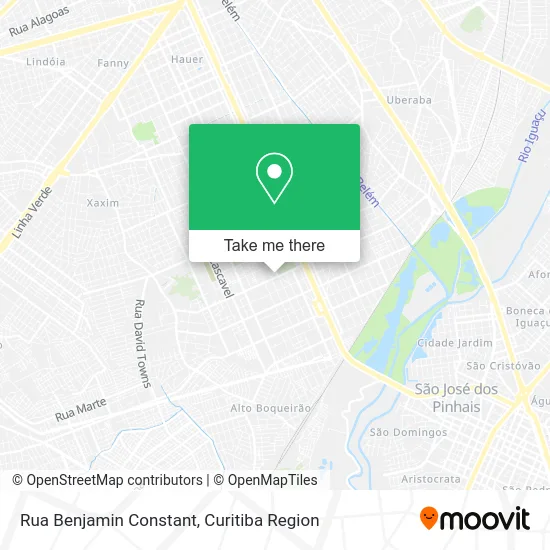 Rua Benjamin Constant map