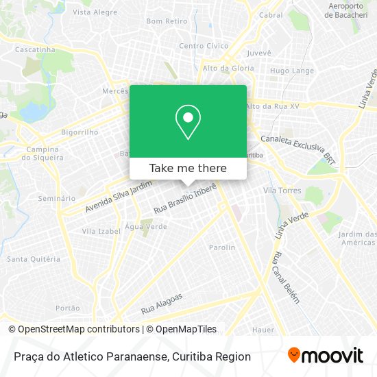Praça do Atletico Paranaense map