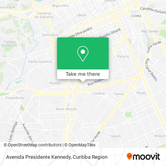 Mapa Avenida Presidente Kennedy