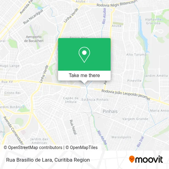 Rua Brasílio de Lara map