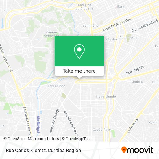 Mapa Rua Carlos Klemtz