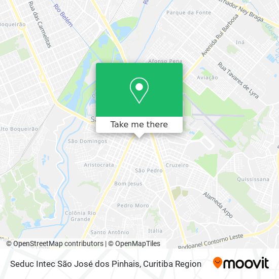 Seduc Intec São José dos Pinhais map