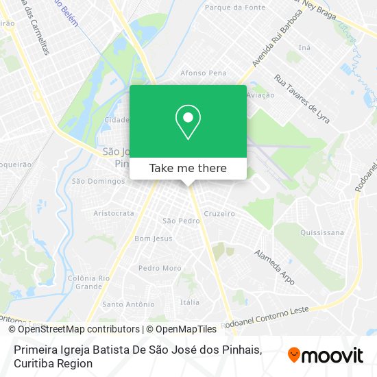 Primeira Igreja Batista De São José dos Pinhais map