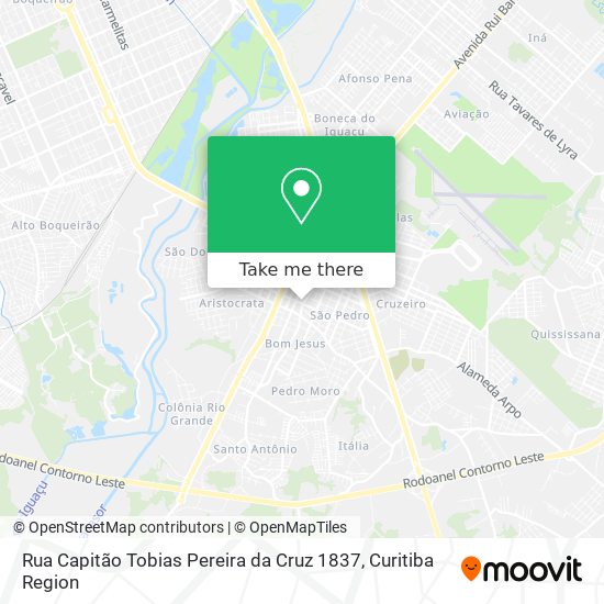 Rua Capitão Tobias Pereira da Cruz 1837 map