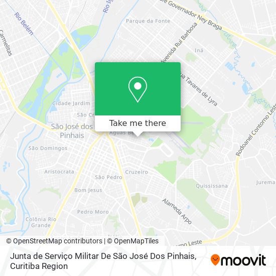 Junta de Serviço Militar De São José Dos Pinhais map