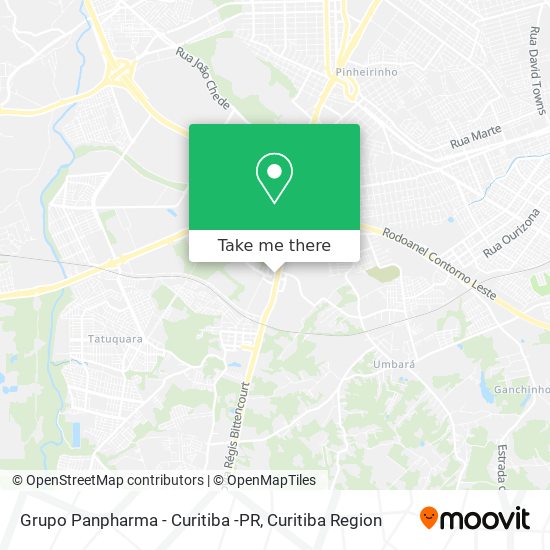 Grupo Panpharma - Curitiba -PR map