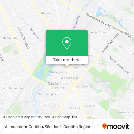 Alimentador Curitiba/São José map